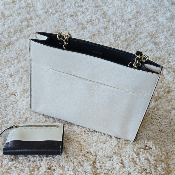 Kate Spade Black and White Bow Shoulder Bag - Picture 3 of 10